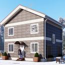 Проект двухэтажного дома «Магнолия» из СИП панелей | фото, отзывы, цена