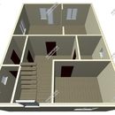 Проект одноэтажного дома с мансардным этажом «Аляска» из СИП панелей | фото, отзывы, цена