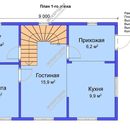 Проект одноэтажного дома с мансардным этажом «Вильгельм» из СИП панелей | фото, отзывы, цена