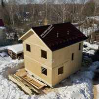 Дом в дачном поселке Поварово двухэтажный 105 м² из СИП панелей | фото, отзывы, цена