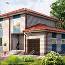 Проект двухэтажного дома Восхождение из СИП панелей | фото, отзывы, цена
