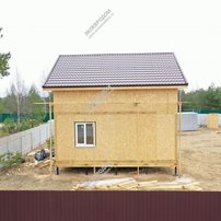 Дом в деревне Дворищи одноэтажный с мансардным этажом 112,5 м² из СИП панелей | фото, отзывы, цена