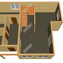 Проект одноэтажного дома с мансардным этажом «Доминго» из СИП панелей | фото, отзывы, цена