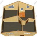 Проект одноэтажного дома с мансардным этажом «Джеймс» из СИП панелей | фото, отзывы, цена