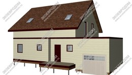 Дом в деревне Капыревщина одноэтажный с мансардным этажом 251,6 м² из СИП панелей | фото, отзывы, цена