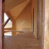 Дом в деревне Вохринка одноэтажный с мансардным этажом 142,4 м² из СИП панелей | фото, отзывы, цена