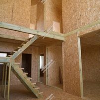 Дом в деревне Пласкинино одноэтажный с мансардным этажом 200,4 м² из СИП панелей | фото, отзывы, цена