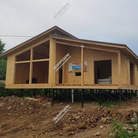 Дом в деревне Новосьяново одноэтажный 145,2 м² из СИП панелей | фото, отзывы, цена