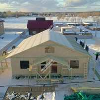 Дом в деревне Петровское одноэтажный 173,8 м² из СИП панелей | фото, отзывы, цена