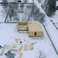 Дом в деревне Потапово одноэтажный 129,9 м² из СИП панелей | фото, отзывы, цена