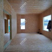 Дом в деревне Власково одноэтажный с мансардным этажом 137,3 м² из СИП панелей | фото, отзывы, цена