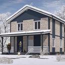 Проект двухэтажного дома «Россини» из СИП панелей | фото, отзывы, цена