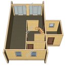 Проект одноэтажного дома с мансардным этажом «Смальт» из СИП панелей | фото, отзывы, цена