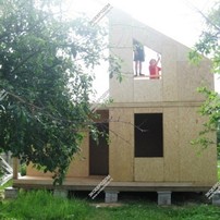 Дом в деревне Фильчаково одноэтажный с мансардным этажом 112.5 м² из СИП панелей | фото, отзывы, цена