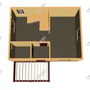 Проект одноэтажного дома с мансардным этажом Ритс из СИП панелей | фото, отзывы, цена