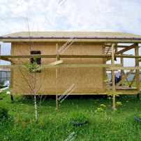 Дом в дачном поселке Карпово-Кантри Клаб одноэтажный 45 м² из СИП панелей | фото, отзывы, цена