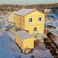 Дом в поселке Кутузовское двухэтажный 102 м² из СИП панелей | фото, отзывы, цена