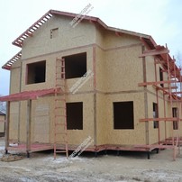 Фотографии строительства дома из СИП панелей в Московской области, г. Куровское из СИП панелей | фото, отзывы, цена