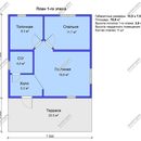 Проект одноэтажного дома «Золушка» из СИП панелей | фото, отзывы, цена