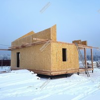 Фотографии строительства дома из СИП панелей в Московской области, Рузском районе, д. Новогорбово из СИП панелей | фото, отзывы, цена