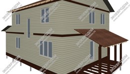 Дом двухэтажный 180,3 м² по проекту 18-03 из СИП панелей | фото, отзывы, цена