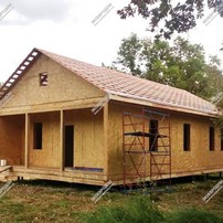 Дом в селе Миловка одноэтажный 108 м² из СИП панелей | фото, отзывы, цена