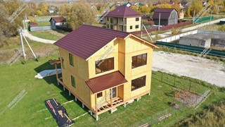 Дом в поселке Пески Московской области с двумя этажами 182,2 м² из СИП панелей | фото, отзывы, цена