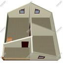 Проект дома с мансардным этажом «Оптима» из СИП панелей | фото, отзывы, цена