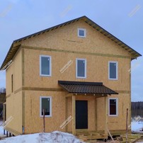 Дом в поселке Балакирево двухэтажный 153 м² из СИП панелей | фото, отзывы, цена