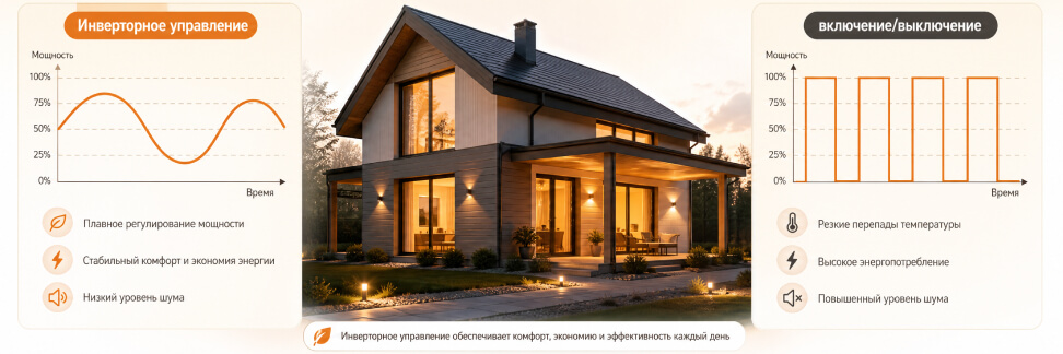 Инверторное управление VS включение/выключение - фото