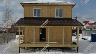 Дом в деревне Петрушино двухэтажный 172,5 м² из СИП панелей | фото, отзывы, цена