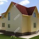 Проект двухэтажного дома с мансардным этажом «Адриана» из СИП панелей | фото, отзывы, цена