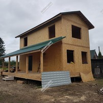 Дом в селе Спасское двухэтажный 125 м² из СИП панелей | фото, отзывы, цена
