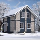 Проект одноэтажного дома с мансардным этажом Снежана | фото, отзывы, цена