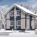 Проект одноэтажного дома с мансардным этажом «Снежана» | фото, отзывы, цена
