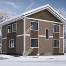 Проект двухэтажного дома «Джессика» из СИП панелей | фото, отзывы, цена