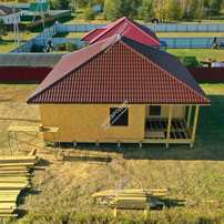 Дом в деревне Соболево одноэтажный 114,9 м² из СИП панелей | фото, отзывы, цена