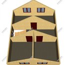 Проект одноэтажного дома с мансардным этажом «Лаванда» из СИП панелей | фото, отзывы, цена