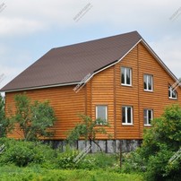 Дом в деревне Волохово одноэтажный с мансардным этажом 289,4 м² из СИП панелей | фото, отзывы, цена