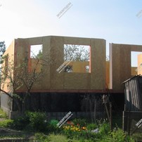 Дом в деревне Волохово одноэтажный с мансардным этажом 289,4 м² из СИП панелей | фото, отзывы, цена
