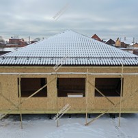 Дом в деревне Заболотье одноэтажный 162,2 м² из СИП панелей | фото, отзывы, цена