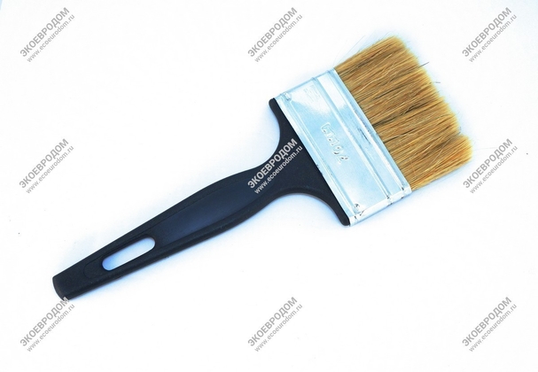 Кисть плоская с натуральной щетиной и деревянной ручкой 2,5 | фото, отзывы, цена