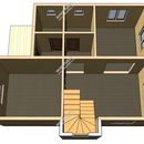 Проект одноэтажного дома с мансардным этажом «Мирелла» из СИП панелей | фото, отзывы, цена