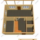 Проект одноэтажного дома с мансардным этажом «Союз» из СИП панелей | фото, отзывы, цена