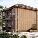 Проект двухэтажного дома Росомаха из СИП панелей | фото, отзывы, цена