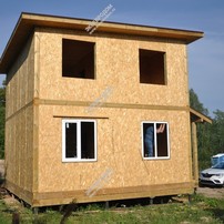 Дом в деревне Шаганино двухэтажный 93.2 м² из СИП панелей | фото, отзывы, цена