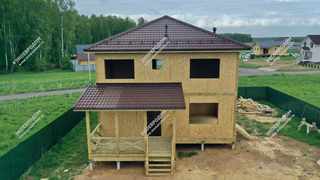 Дом в деревне Минаево двухэтажный 183,4 м² из СИП панелей | фото, отзывы, цена