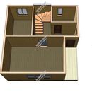 Проект двухэтажного дома с мансардном этажом «Ренато» из СИП панелей | фото, отзывы, цена