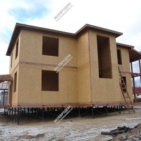 Дом в сельском поселении Зубовское двухэтажный 378,7 м² из СИП панелей | фото, отзывы, цена