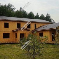 Дом двухэтажный 511.3 м² по проекту «Золотые сосны» из СИП панелей | фото, отзывы, цена
